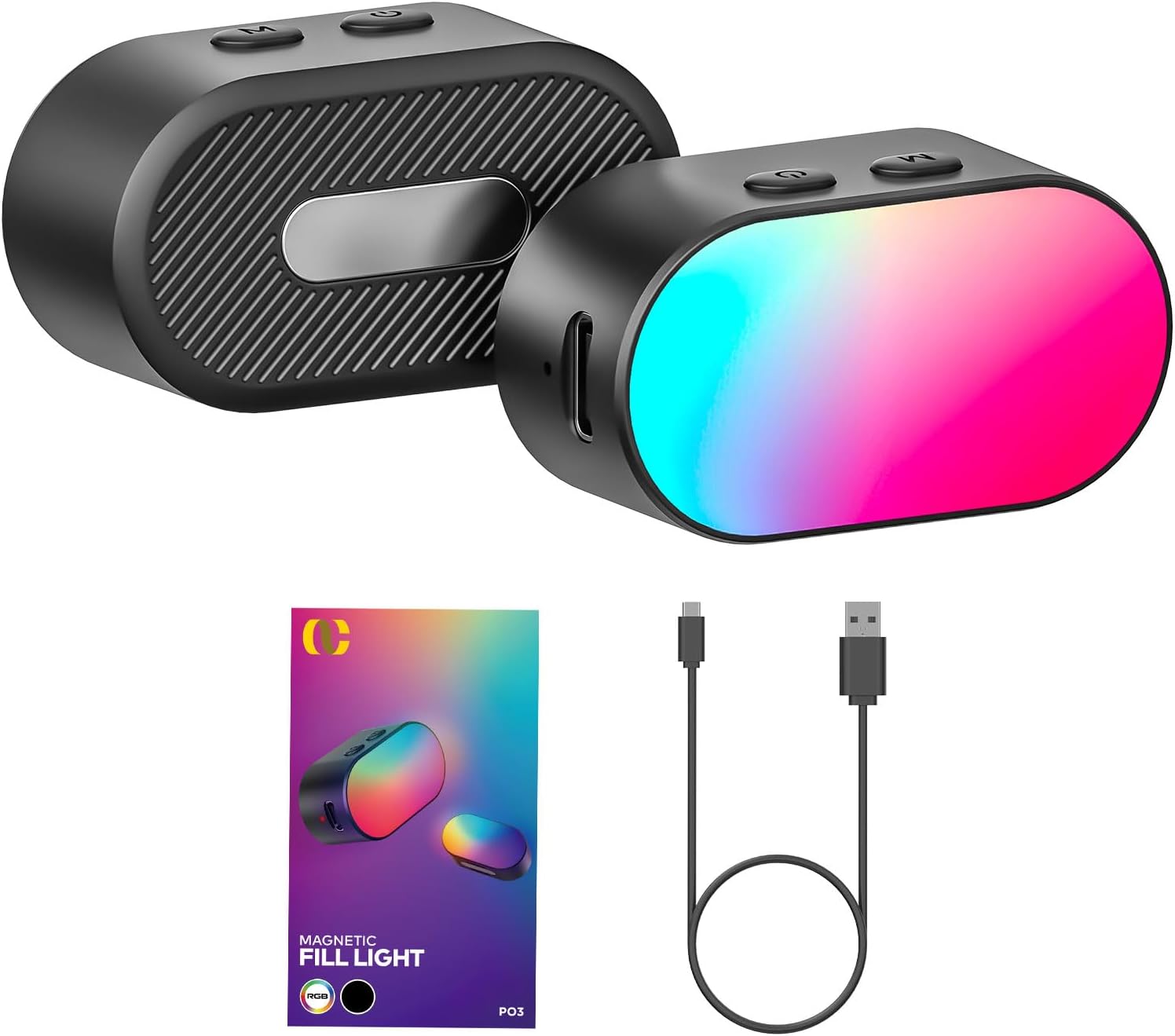 Photography Lighting Accessories - AOCHUAN Mini RGB Magnetic Fill Light