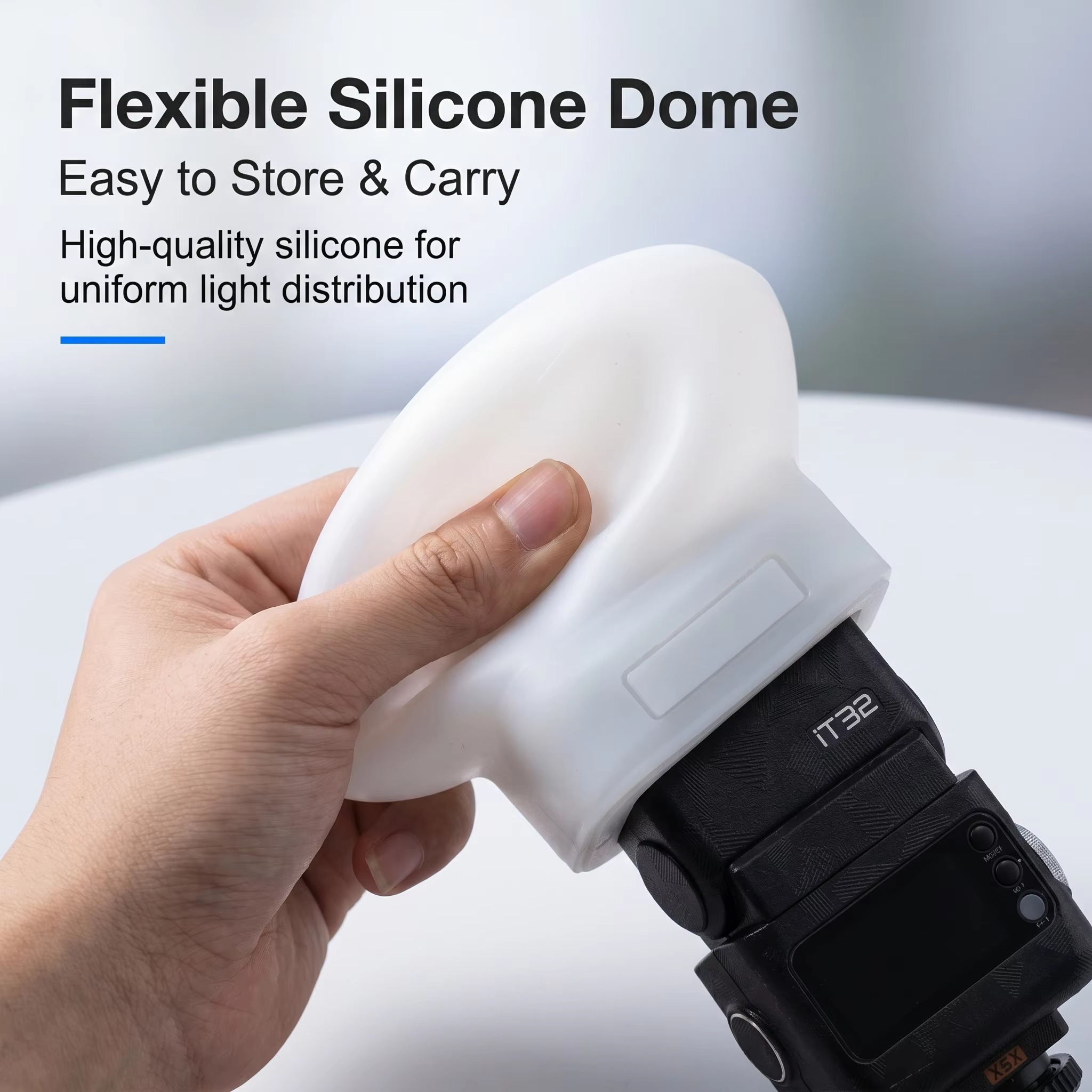 Photography Lighting No Shadows - Silicone Flash Diffuser Cover Compatible For
