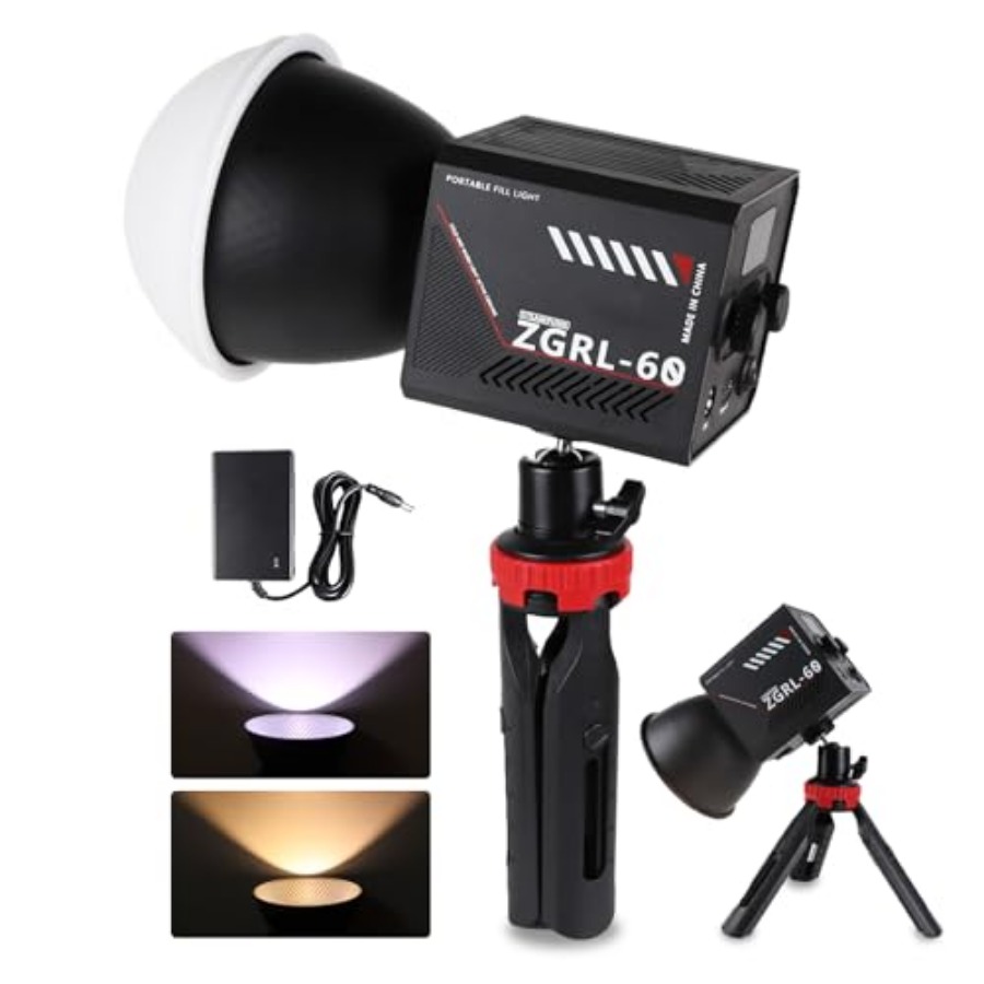Photography Lighting Color - 60W COB LED Video Light Handheld