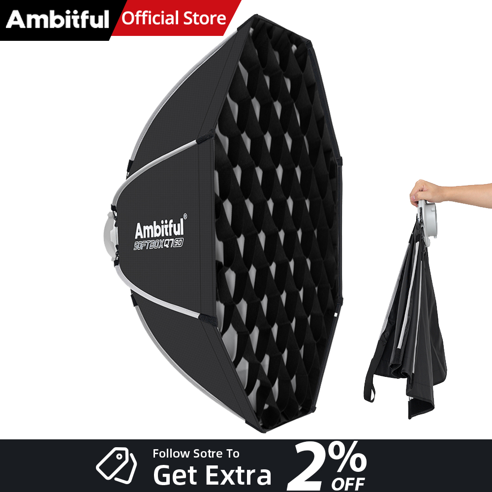 Photography Lighting Grid - AMBITFUL Q7II 55/65/90cm Bowens Mount Octagonal