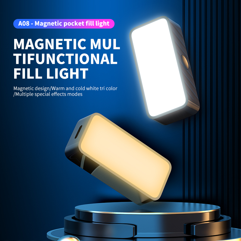 Photography Lighting Continuous - Magnetic Portable Mini Selfie Fill Light