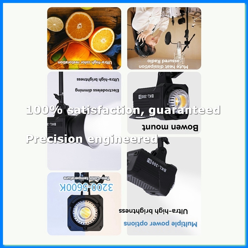 Photography Lighting Accessories - 300W Bi LED Video Light, Continuous