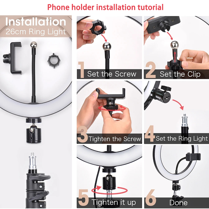16/26/33cm Selfie Ring Light P - огляд і ціна Photography Lighting Continuous