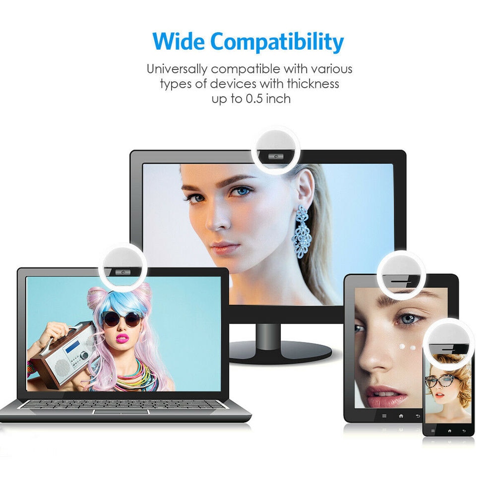 USB Rechargeable LED Selfie Ri - огляд і ціна Photography Lighting Continuous