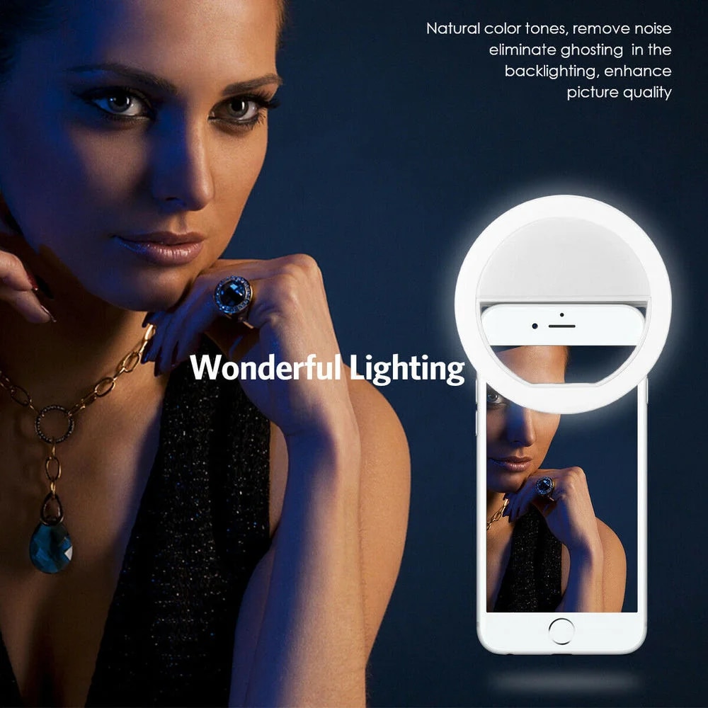 USB Rechargeable LED Selfie Ri - огляд і ціна Photography Lighting Continuous