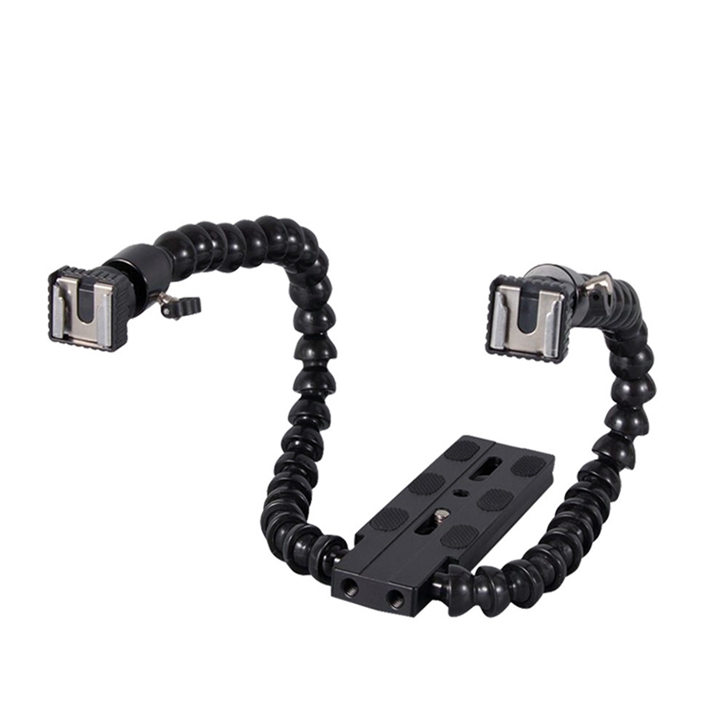 Flexible Dual Arm Hot Shoe Fla - огляд і ціна Macro Photography Lighting Kit