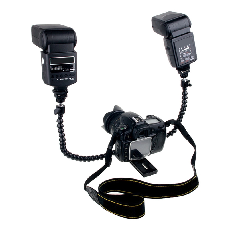 Flexible Dual Arm Hot Shoe Fla - огляд і ціна Macro Photography Lighting Kit