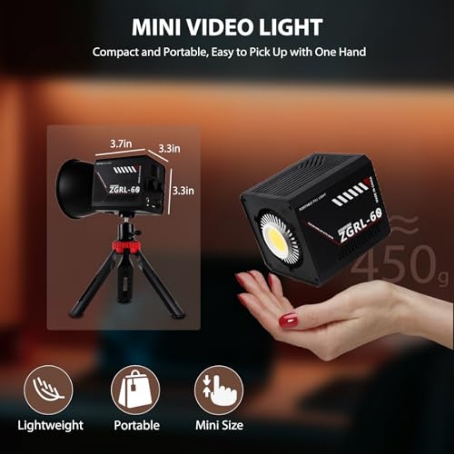 60W COB LED Video Light Handhe - огляд і ціна Photography Lighting Color