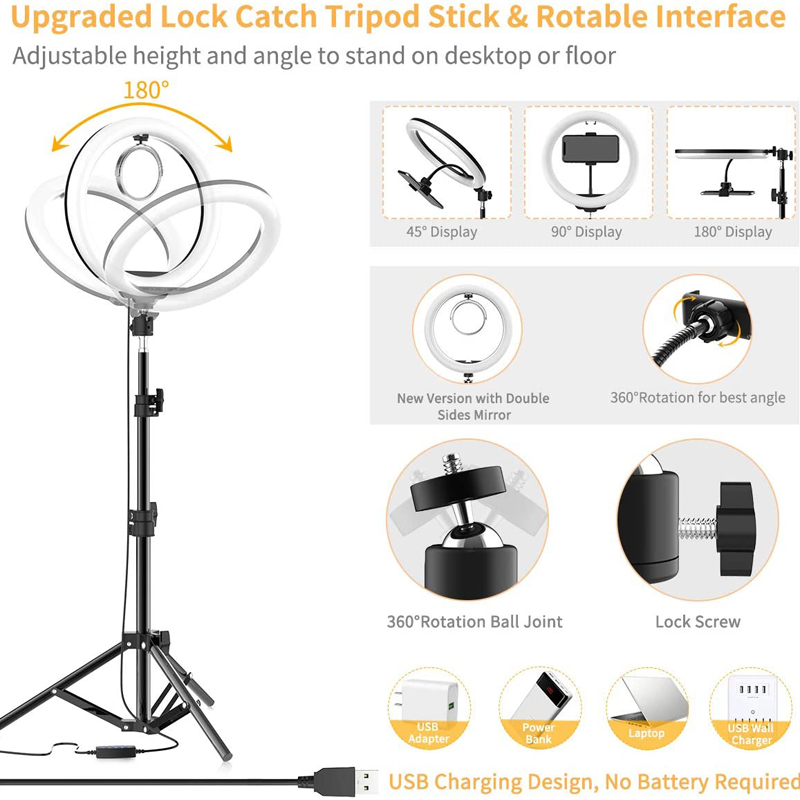 Video Light 16/26/33cm Selfie  - огляд і ціна Photography Lighting Continuous