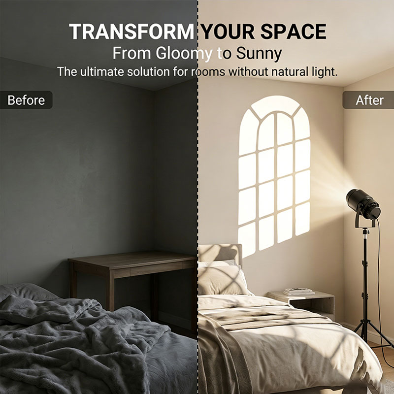 15W Virtual Fake Window Projec - огляд і ціна Photography Lighting No Shadows
