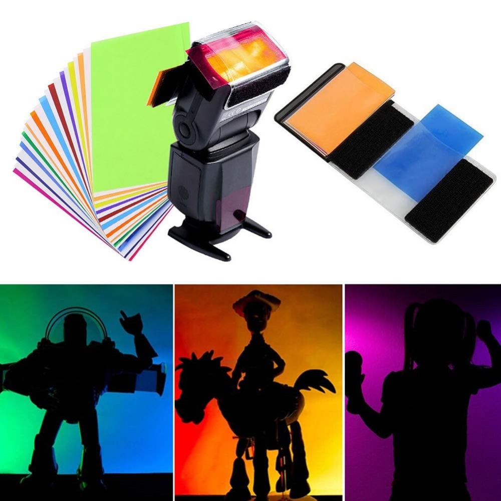 12 Colors Camera Flash Gels Li - огляд і ціна Macro Photography Lighting Kit