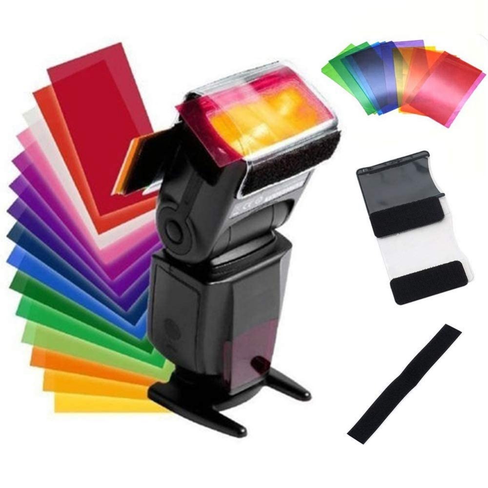 12 Colors Camera Flash Gels Li - огляд і ціна Macro Photography Lighting Kit