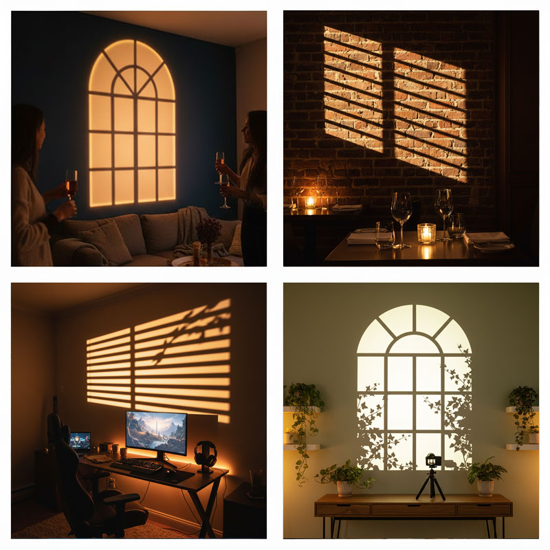 Window Gobo Projector Light 12 - огляд і ціна Photography Lighting No Shadows