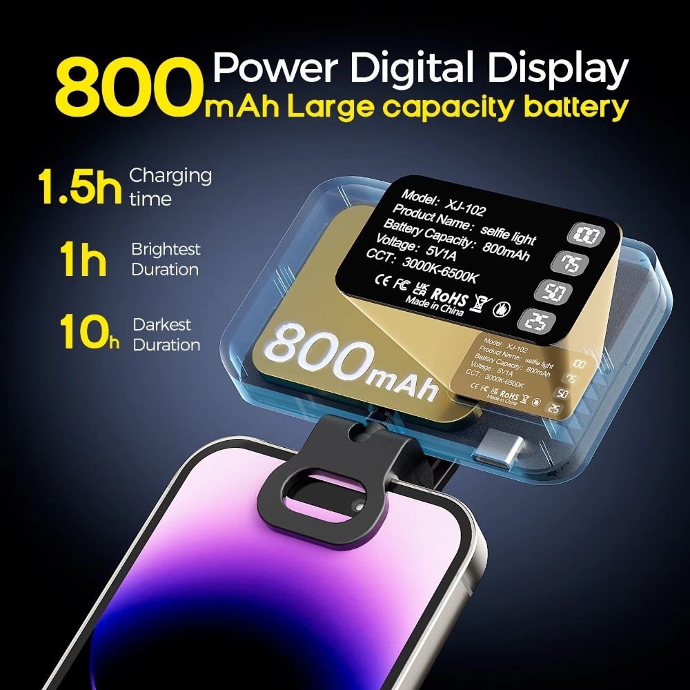800/1000mAh LED Selfie Light 3 - огляд і ціна Photography Lighting With Flash