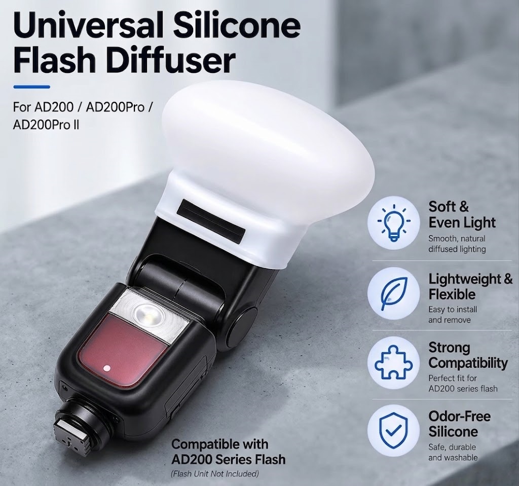 Silicone Flash Diffuser Soft C - огляд і ціна Photography Lighting Diffuser